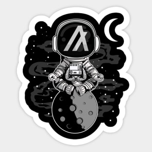 Astronaut Algorand ALGO Coin To The Moon Crypto Token Cryptocurrency Wallet Birthday Gift For Men Women Kids Sticker